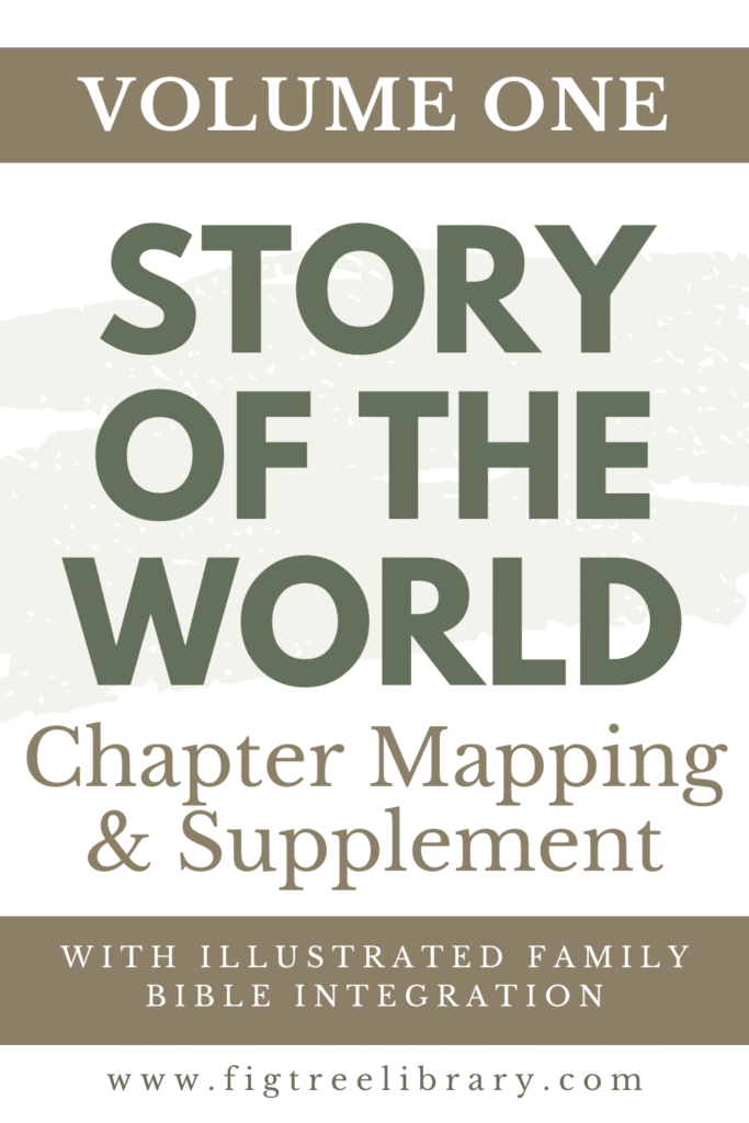 Story of the World Ancient History and Illustrated Family Bible Pintrest Graphic